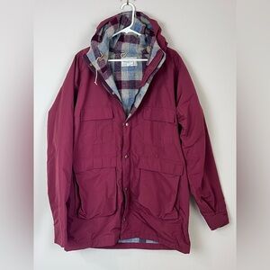 Vintage L.L. Bean Baxter State Parka Jacket Mens L Wool Blanket Lined Chore